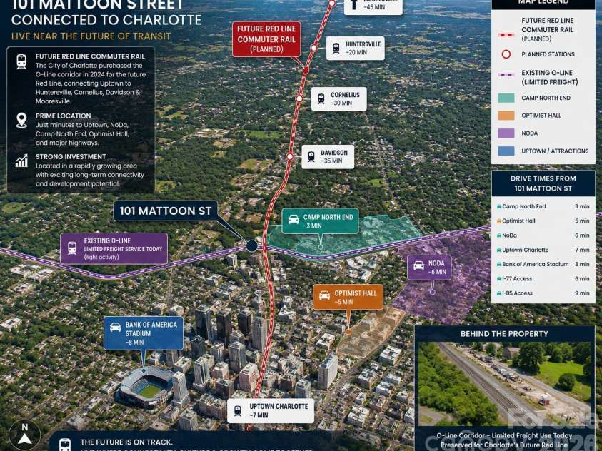101 Mattoon Street, Charlotte, NC 28216.  MLS# CAR4394522, YatesRealty ID 8163. 