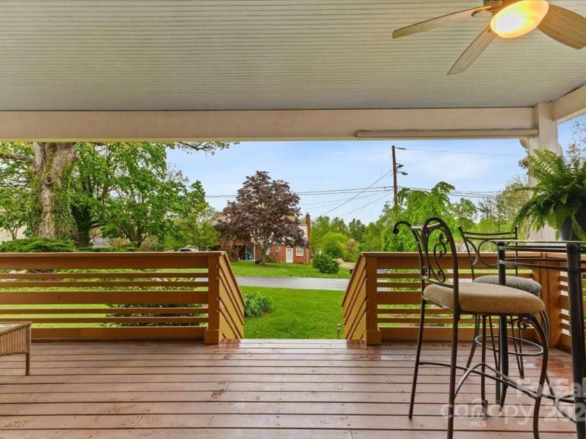 54 Fairview Street, Asheville, NC 28803.  MLS# CAR4237978, YatesRealty ID 8169. Front porch: permitted and built around 2020