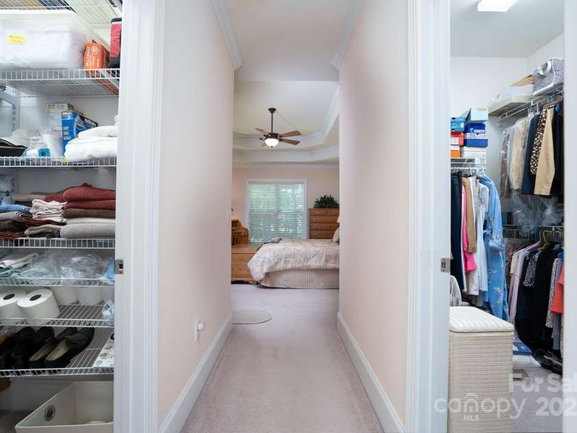 119 Barton Place, Mooresville, NC 28117.  MLS# CAR4218904, YatesRealty ID 817. Primary bedroom closets