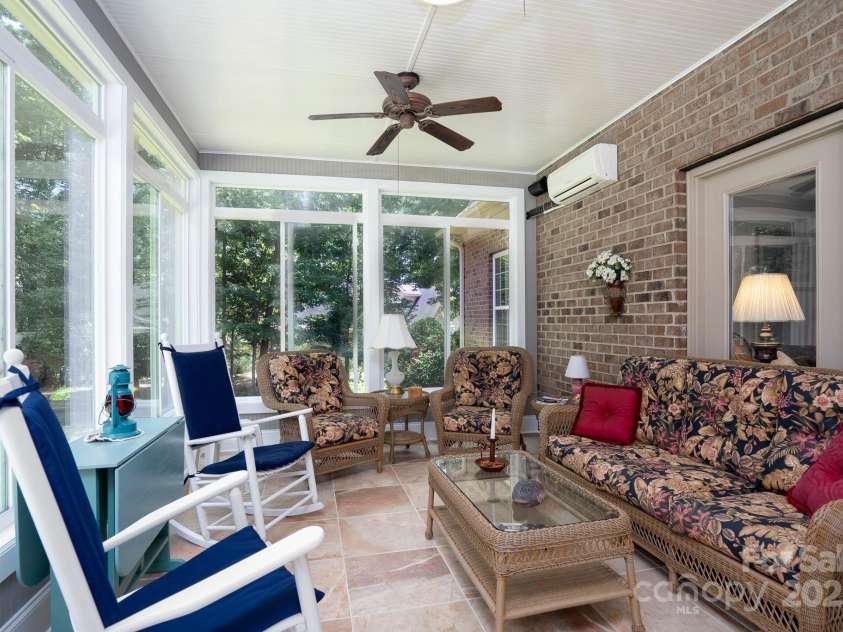 119 Barton Place, Mooresville, NC 28117.  MLS# CAR4218904, YatesRealty ID 817. Sun room