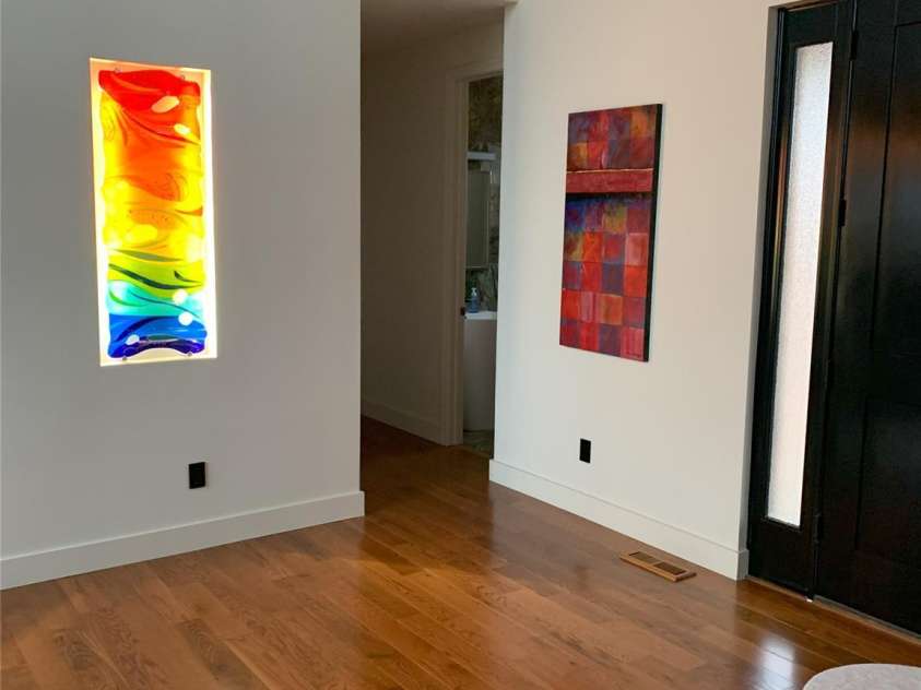 57 Union Chapel Road, Weaverville, NC 28787.  MLS# CAR4307252, YatesRealty ID 817. Art Niche Living Room