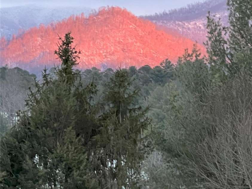 57 Union Chapel Road, Weaverville, NC 28787.  MLS# CAR4307252, YatesRealty ID 817. Sunset