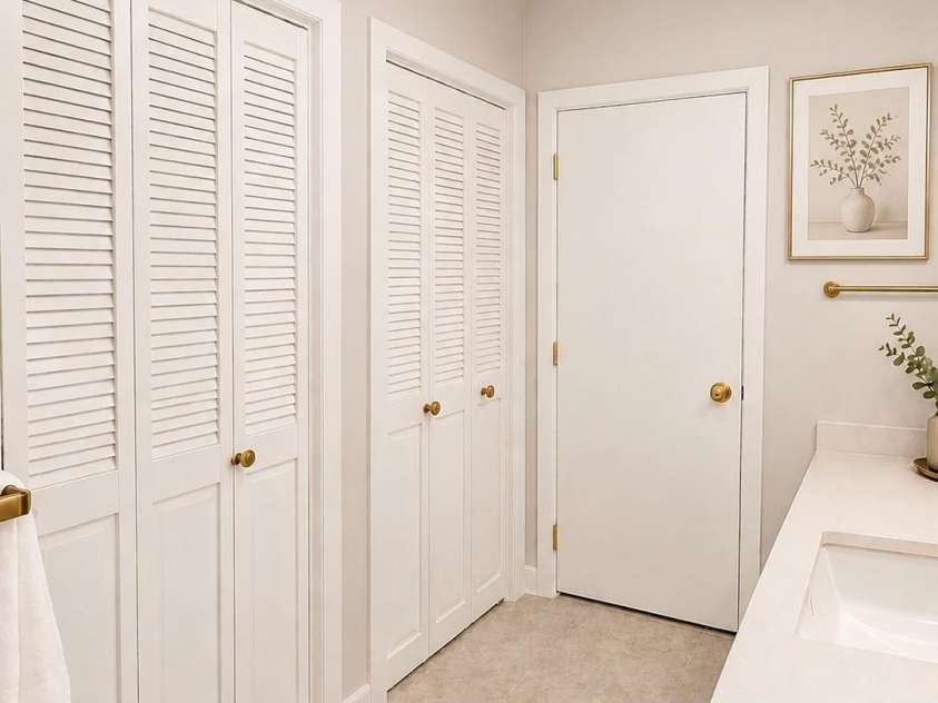 1368 Cajah Mountain Road, Hudson, NC 28638.  MLS# CAR4364291, YatesRealty ID 8171. Double Closets in Hall Bath.