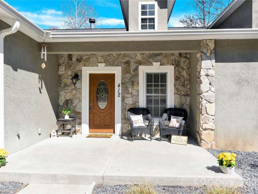 412 Wildlife Road, Troutman, NC 28166.  MLS# CAR4212088, YatesRealty ID 8174. Covered Front Porch