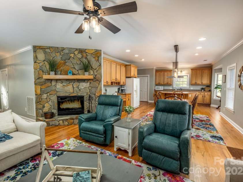 412 Wildlife Road, Troutman, NC 28166.  MLS# CAR4212088, YatesRealty ID 8174. Fireplace
