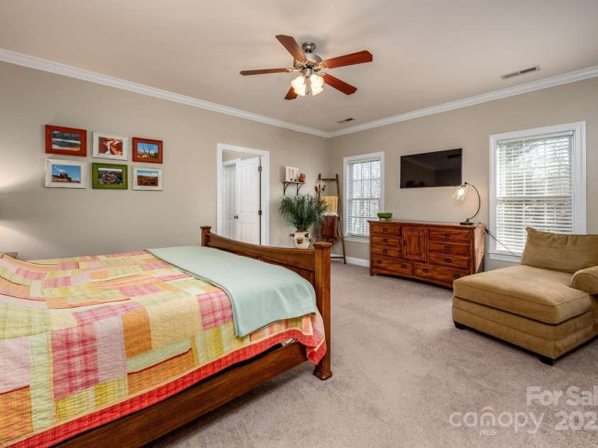 412 Wildlife Road, Troutman, NC 28166.  MLS# CAR4212088, YatesRealty ID 8174. Primary Bedroom
