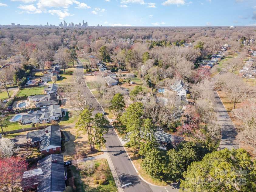 4833 Addison Drive, Charlotte, NC 28211.  MLS# CAR4219283, YatesRealty ID 8178. Aerial
