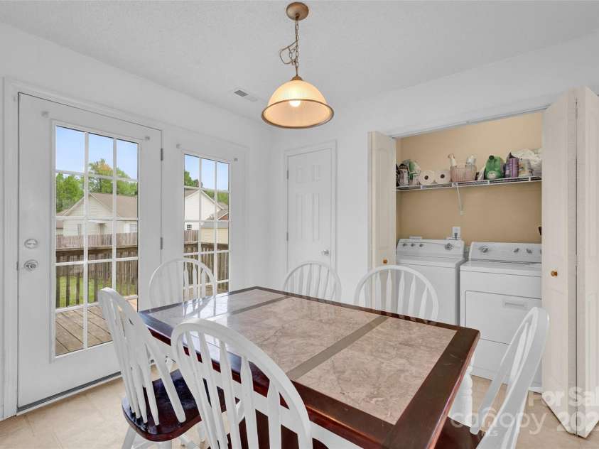 126 Newsome Road, Salisbury, NC 28146.  MLS# CAR4246225, YatesRealty ID 8180. Main level laundry closet!