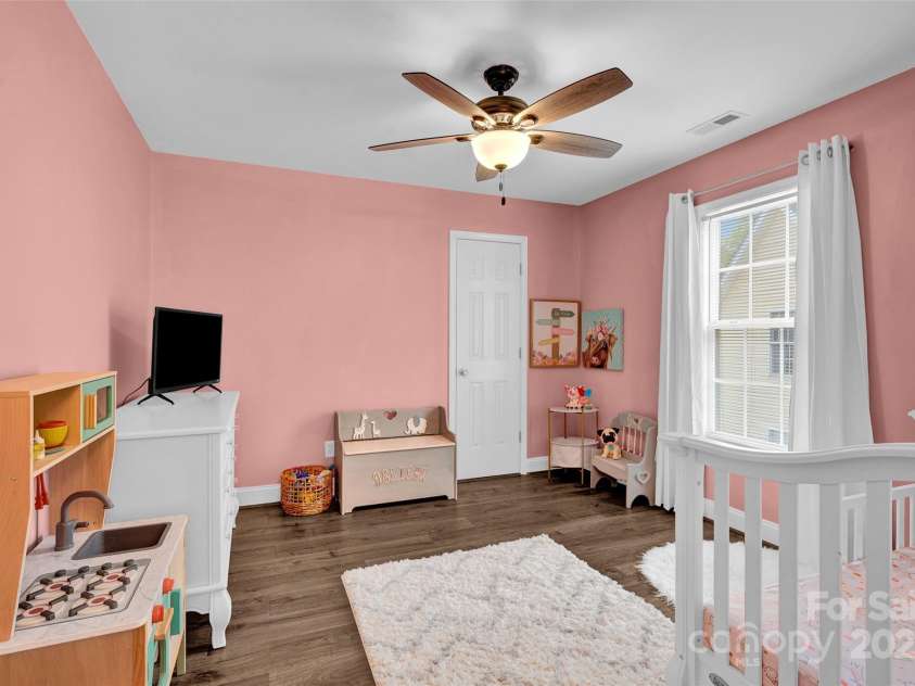 126 Newsome Road, Salisbury, NC 28146.  MLS# CAR4246225, YatesRealty ID 8180. Second bedroom with attic storage and a walk in closet!