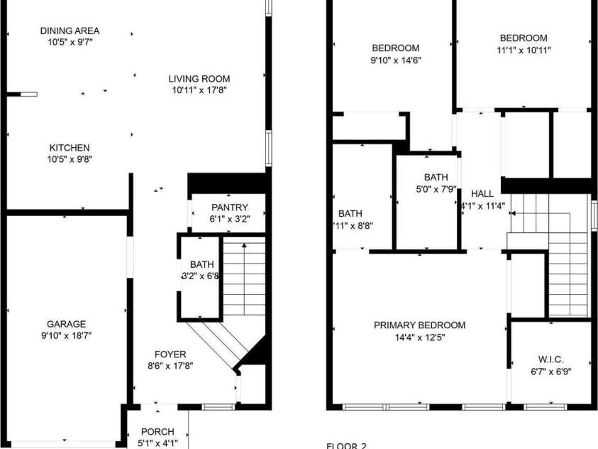 11142 Jc Murray Drive, Concord, NC 28027.  MLS# CAR4226944, YatesRealty ID 8185. Floor Plan