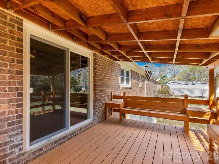 3134 Barney Rhett Circle, Rock Hill, SC 29732.  MLS# CAR4359168, YatesRealty ID 8185. Covered back Deck