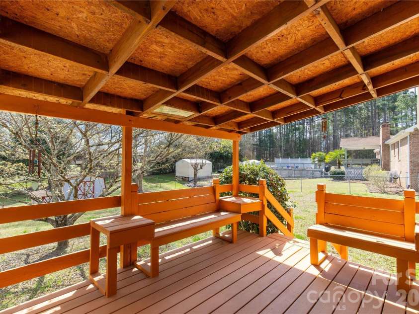 3134 Barney Rhett Circle, Rock Hill, SC 29732.  MLS# CAR4359168, YatesRealty ID 8185. Covered back Deck