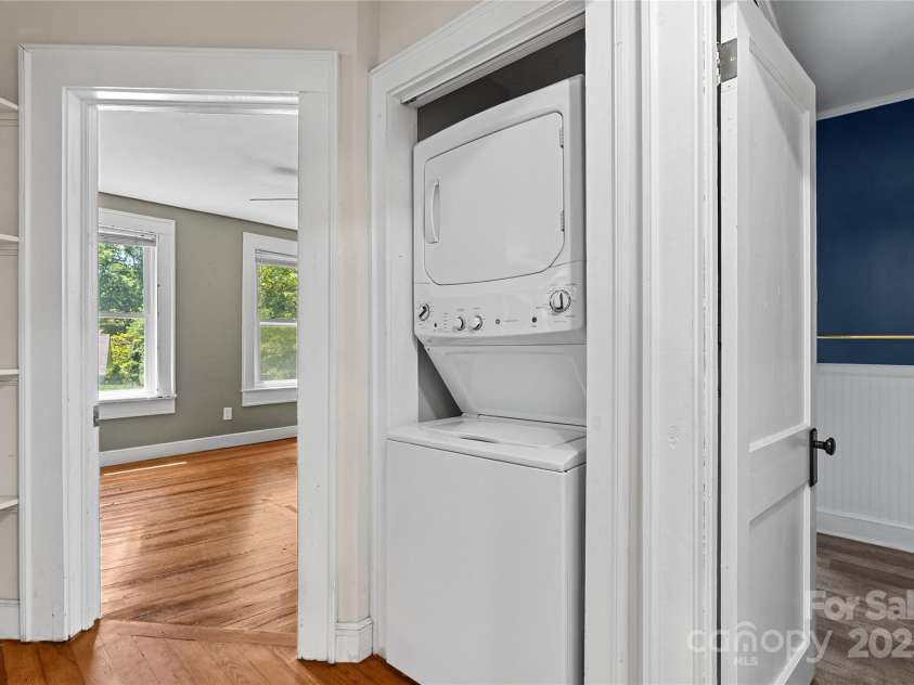 80 Laurel Avenue, Tryon, NC 28782.  MLS# CAR4299418, YatesRealty ID 820. Laundry second floor.