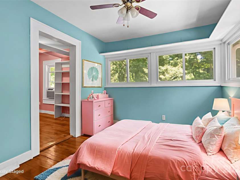 80 Laurel Avenue, Tryon, NC 28782.  MLS# CAR4299418, YatesRealty ID 820. Third bedroom with walk in closet.