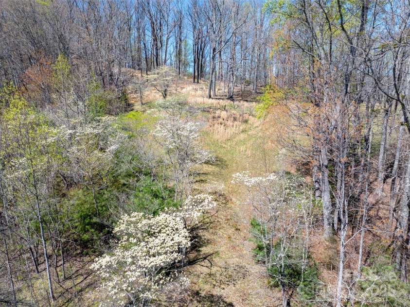 318 Brown Mountain Drive, Cullowhee, NC 28723.  MLS# CAR4235887, YatesRealty ID 8200. View of the top mountain and 1974 Log Cabin (Lodge) that burnt down.