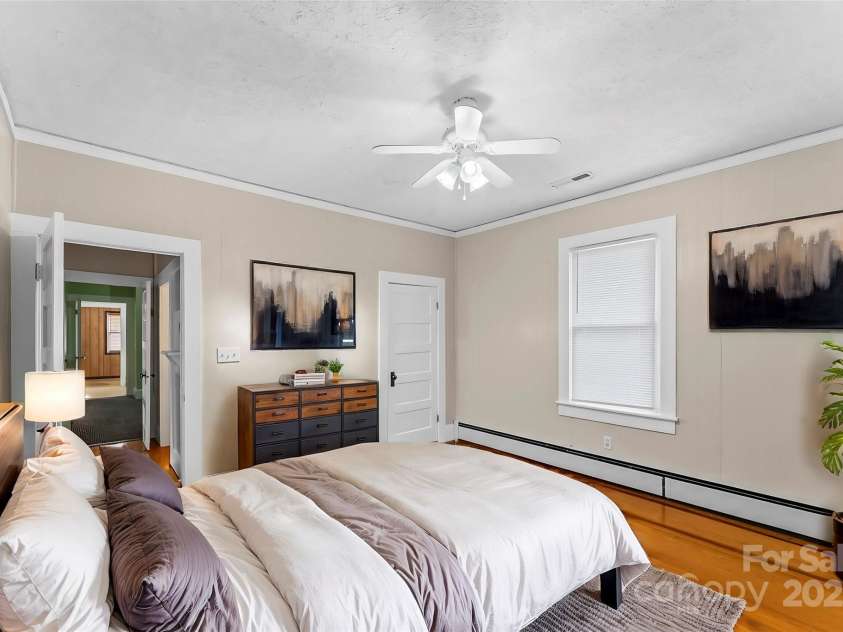 88 State Street, Marion, NC 28752.  MLS# CAR4242716, YatesRealty ID 8203. Virtually Staged Bedroom