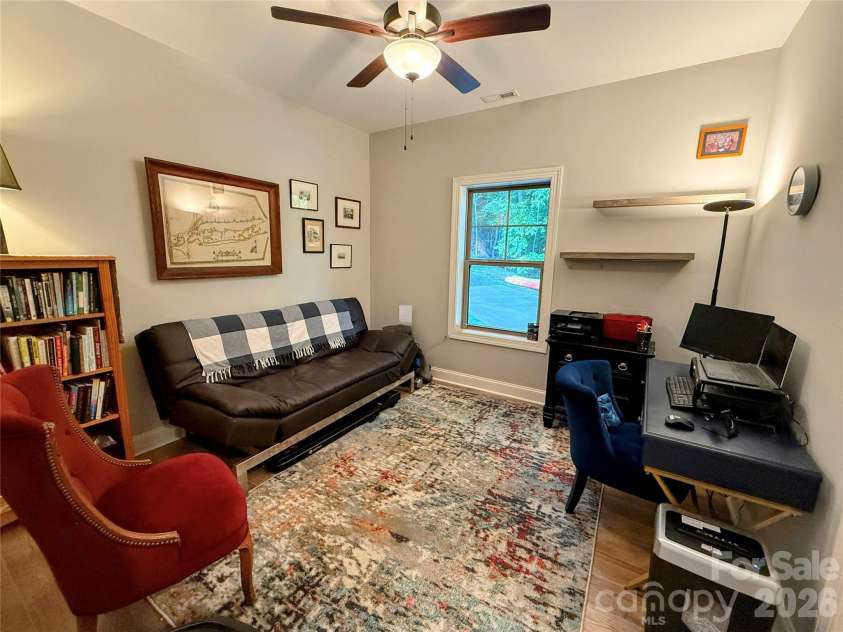 297 Paradise Point, Lake Lure, NC 28746.  MLS# CAR4361894, YatesRealty ID 8212. Third bedroom is a great flex space