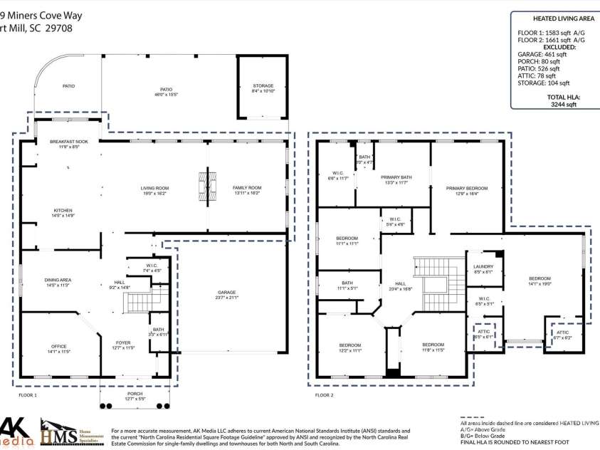 349 Miners Cove Way, Fort Mill, SC 29708.  MLS# CAR4248883, YatesRealty ID 8213. 