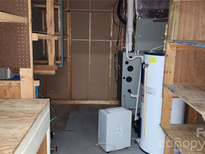 115 Old Camptown Drive, Hayesville, NC 28904.  MLS# CAR4337548, YatesRealty ID 8218. Utility Room with storage