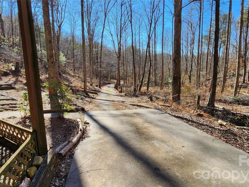 115 Old Camptown Drive, Hayesville, NC 28904.  MLS# CAR4337548, YatesRealty ID 8218. Winter views of woods and mountain ridge