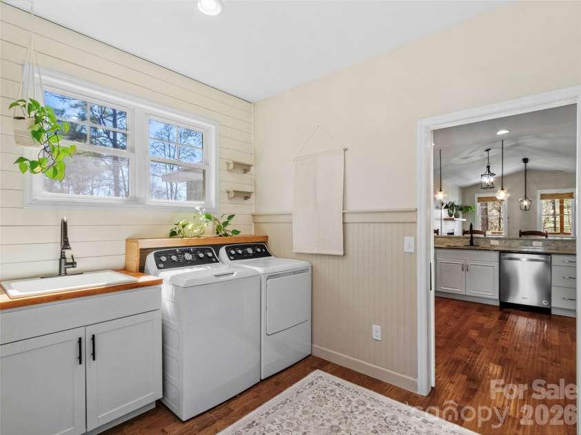 80 McKENZIE Drive, Marshall, NC 28753.  MLS# CAR4365185, YatesRealty ID 8227. Laundry with utility sink.