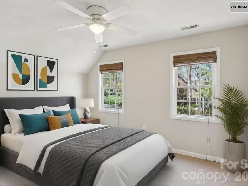 5420 Ashbury Lane, Davidson, NC 28036.  MLS# CAR4328115, YatesRealty ID 8229. Bedroom 2 - Virtually Staged