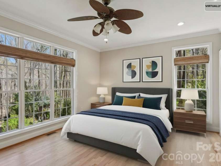 5420 Ashbury Lane, Davidson, NC 28036.  MLS# CAR4328115, YatesRealty ID 8229. Primary Bedroom - Virtually Staged