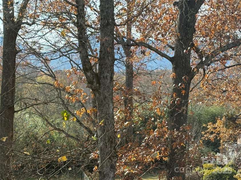 114 Broadway Avenue, Tryon, NC 28782.  MLS# CAR4322856, YatesRealty ID 823. Winter mountain views from the living room of the home!