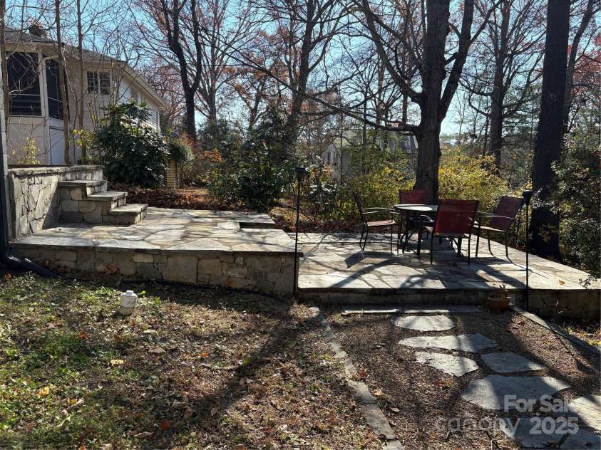 114 Broadway Avenue, Tryon, NC 28782.  MLS# CAR4322856, YatesRealty ID 823. You will spend lots of time enjoying the terraced outdoor entertainment area!
