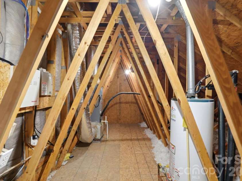 1173 Bunch Drive, Statesville, NC 28677.  MLS# CAR4351005, YatesRealty ID 8230. Floored Attic