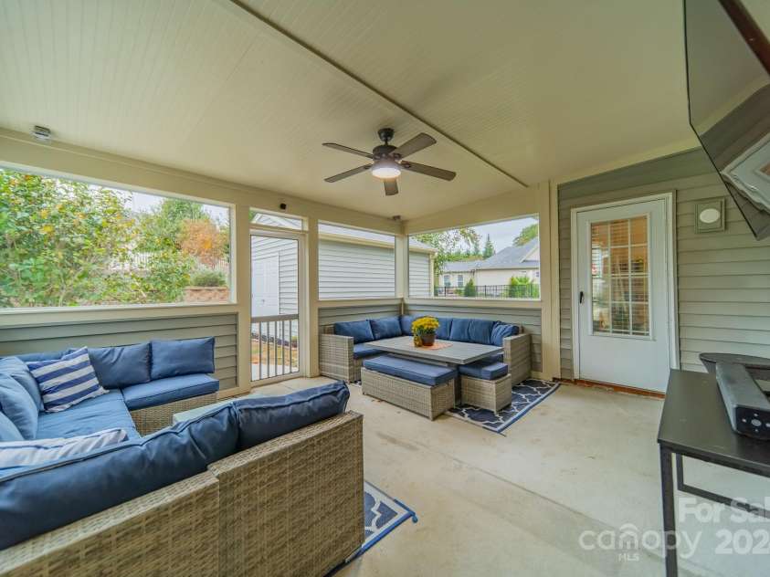 10126 Loch Lomond Drive, Charlotte, NC 28278.  MLS# CAR4200492, YatesRealty ID 824. So much extra space added with the screened porch added in 2022