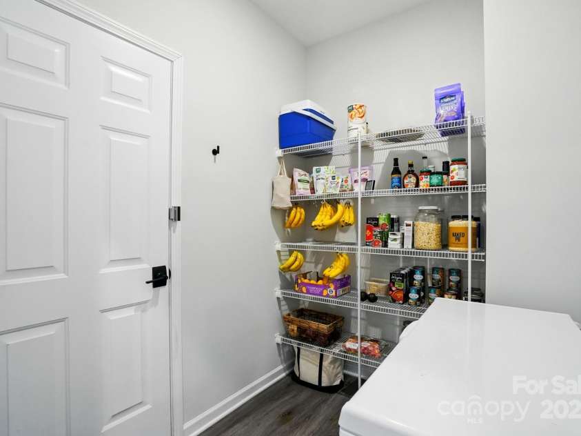 11040 Lake Road, Charlotte, NC 28215.  MLS# CAR4244605, YatesRealty ID 8243. Pantry with door to garage.  (Bananas not included. :)  )