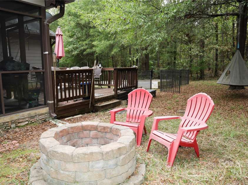 105 Eubanks Road, Monroe, NC 28112.  MLS# CAR4309646, YatesRealty ID 8250. Firepit