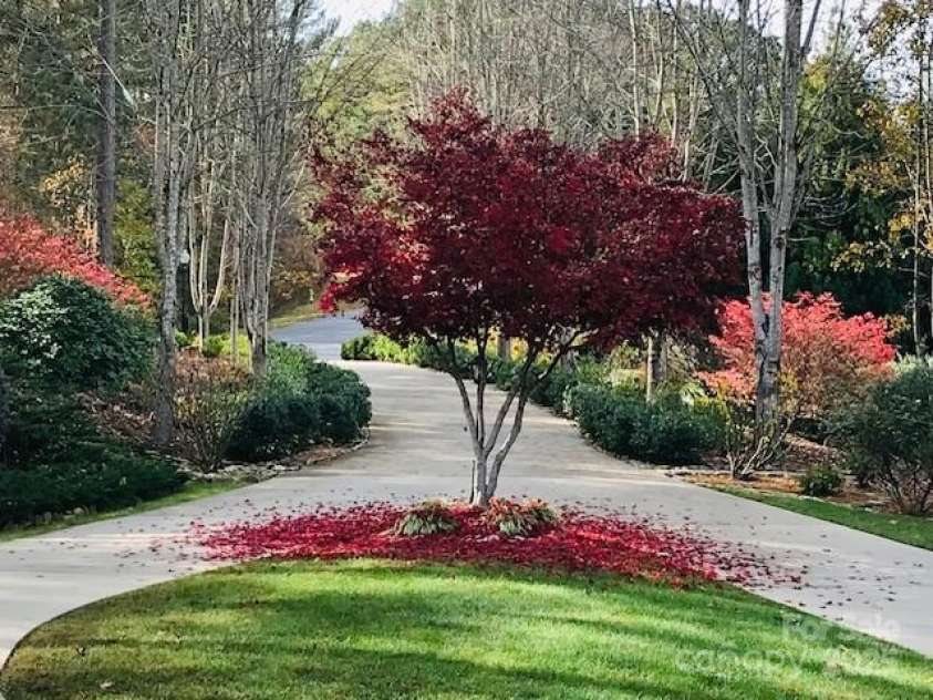 221 Ridge Top Drive, Connelly Springs, NC 28612.  MLS# CAR4221526, YatesRealty ID 8251. Front yard with circle driveway