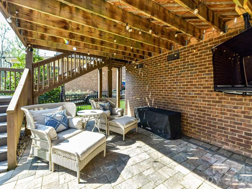16099 Reynolds Drive, Indian Land, SC 29707.  MLS# CAR4360027, YatesRealty ID 8267. Lower Patio