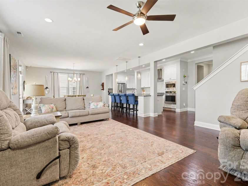174 Country Lake Drive, Mooresville, NC 28115.  MLS# CAR4361802, YatesRealty ID 8293. Open concept living area. 