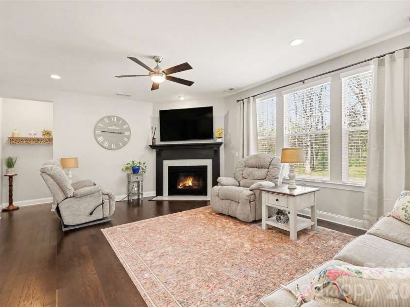 174 Country Lake Drive, Mooresville, NC 28115.  MLS# CAR4361802, YatesRealty ID 8293. Over looks the large back yard that backs up to farm land and a small creek. 