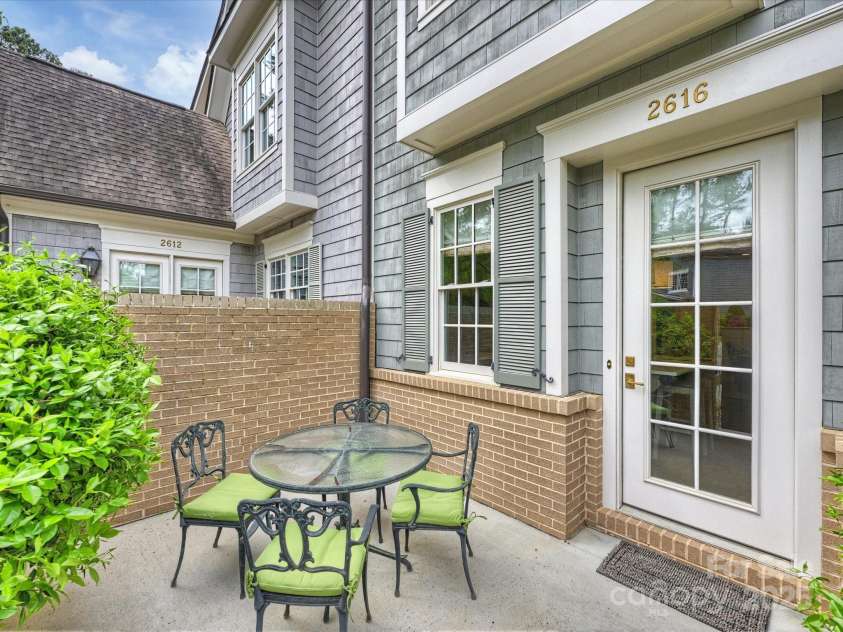 2616 Colton Drive, Charlotte, NC 28211.  MLS# CAR4245774, YatesRealty ID 8300. Rear Courtyard