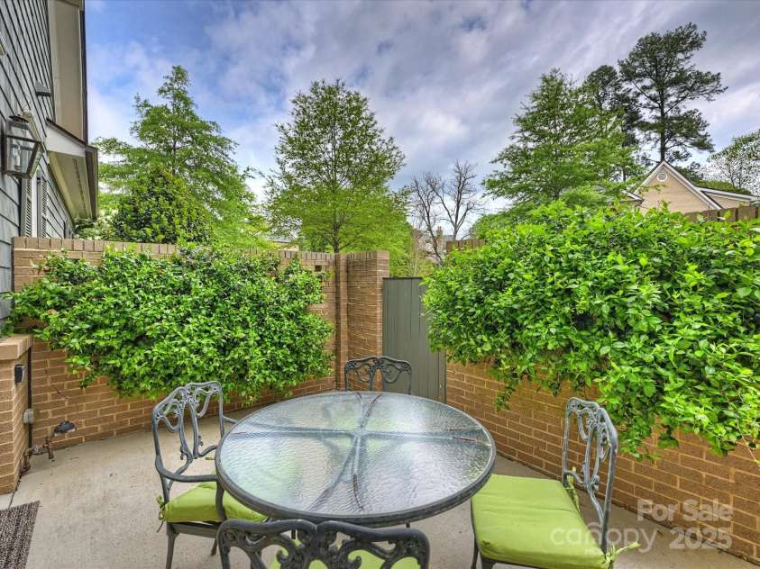 2616 Colton Drive, Charlotte, NC 28211.  MLS# CAR4245774, YatesRealty ID 8300. Rear Courtyard
