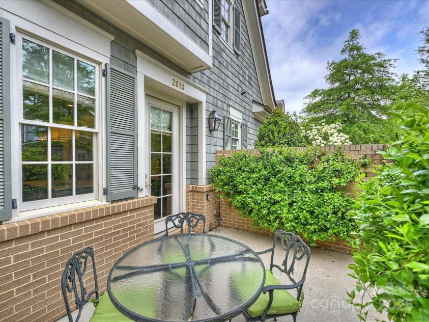 2616 Colton Drive, Charlotte, NC 28211.  MLS# CAR4245774, YatesRealty ID 8300. Rear Courtyard