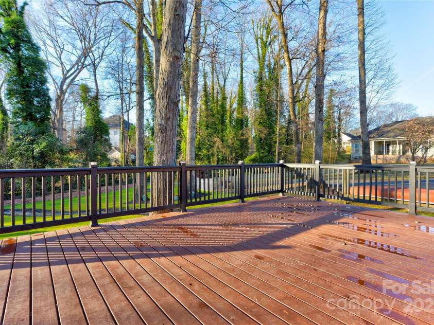 308 Dakota Street, Kannapolis, NC 28083.  MLS# CAR4227333, YatesRealty ID 8330. Large deck off carport.