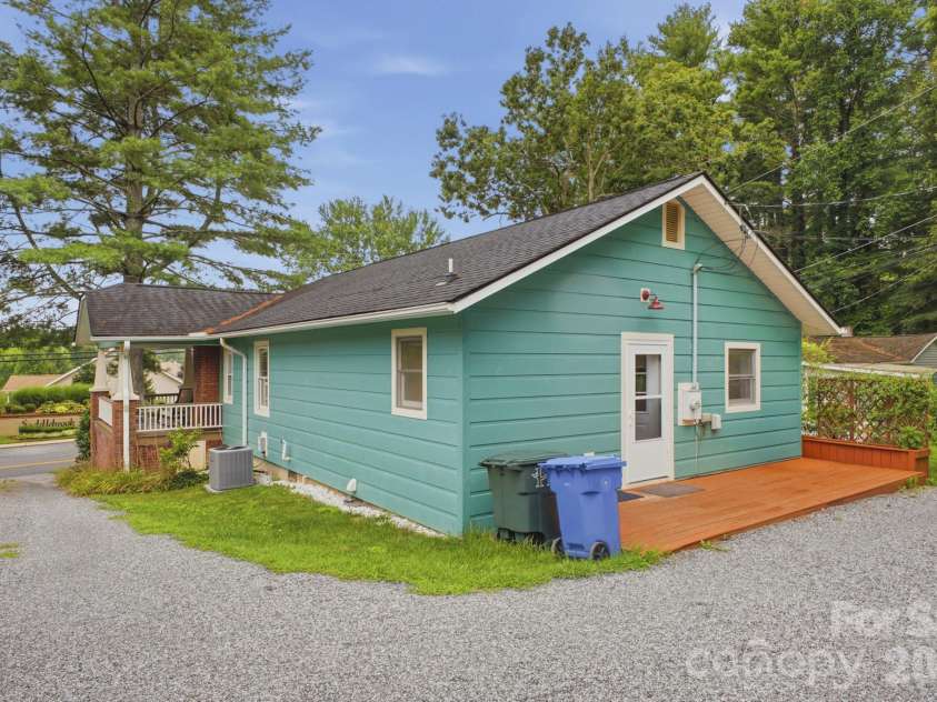 1207 Willow Road, Hendersonville, NC 28739.  MLS# CAR4405569, YatesRealty ID 8331. Back view