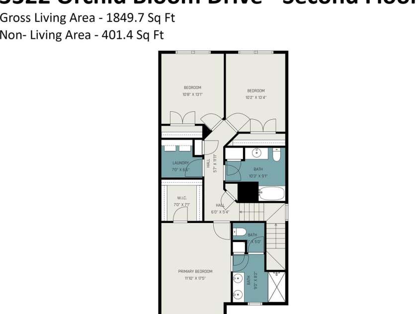 5322 Orchid Bloom Drive, Fort Mill, SC 29707.  MLS# CAR4359737, YatesRealty ID 8332. 