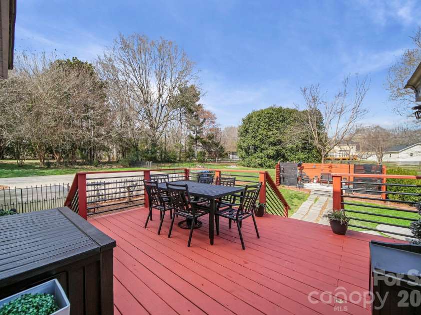6116 Corkstone Drive, Mint Hill, NC 28227.  MLS# CAR4343873, YatesRealty ID 8334. Back Deck