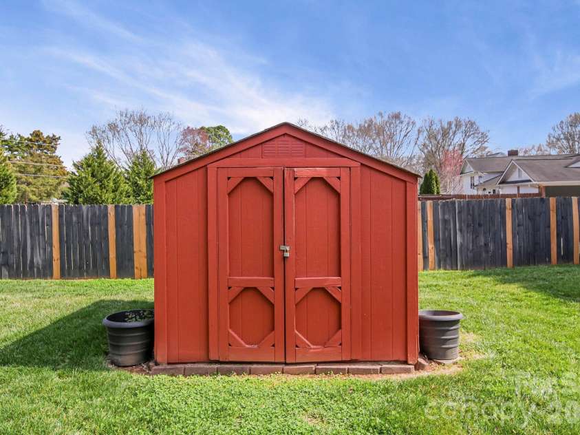 6116 Corkstone Drive, Mint Hill, NC 28227.  MLS# CAR4343873, YatesRealty ID 8334. Storage Shed