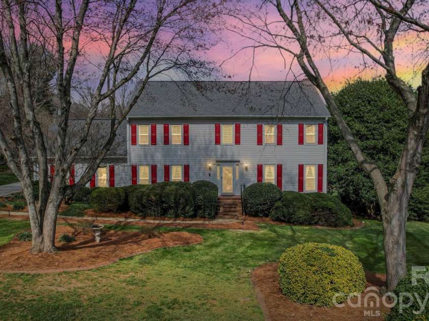 6116 Corkstone Drive, Mint Hill, NC 28227.  MLS# CAR4343873, YatesRealty ID 8334. Twilight View of the home