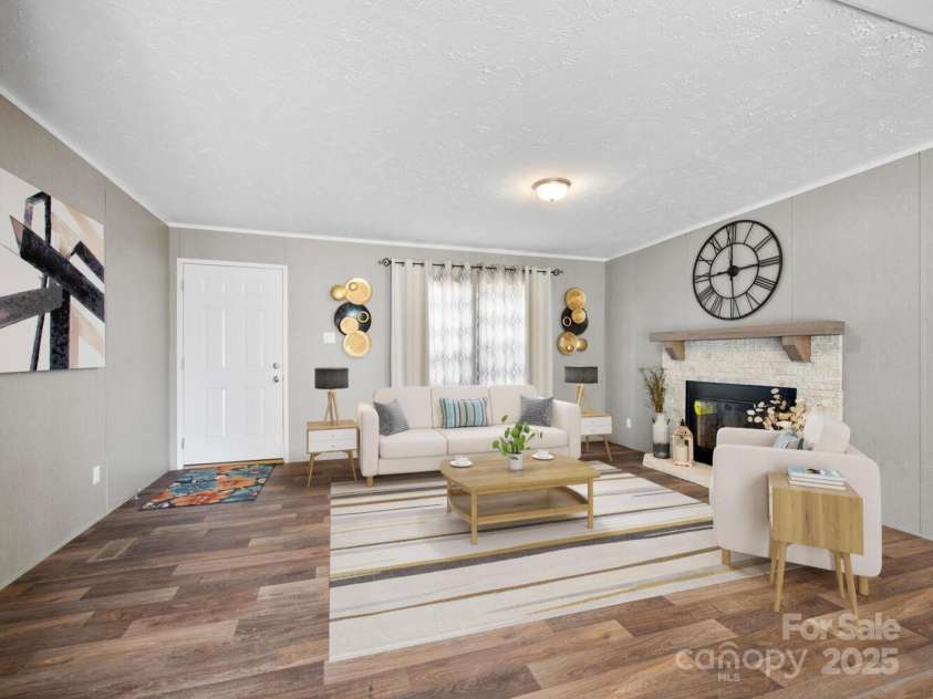 66 Drexel Road, Hendersonville, NC 28739.  MLS# CAR4241409, YatesRealty ID 8338. Virtually staged  Living room