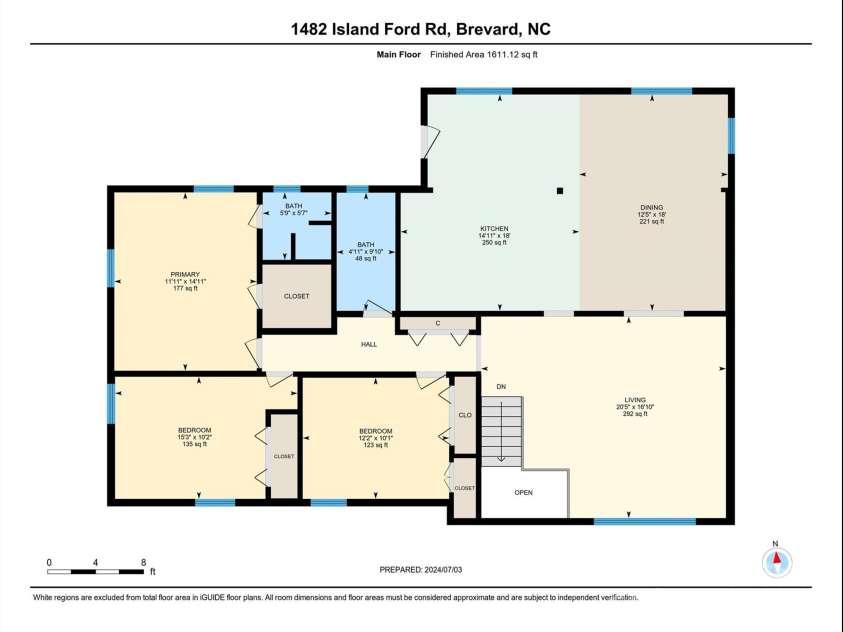 1482 Island Ford Road, Brevard, NC 28712.  MLS# CAR4242652, YatesRealty ID 8339. 