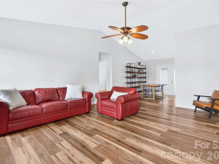 130 State Park Road, Troutman, NC 28166.  MLS# CAR4362515, YatesRealty ID 8341. Split floor plan with the primary suite to the right and two additional bedrooms with a full bath to the left. 