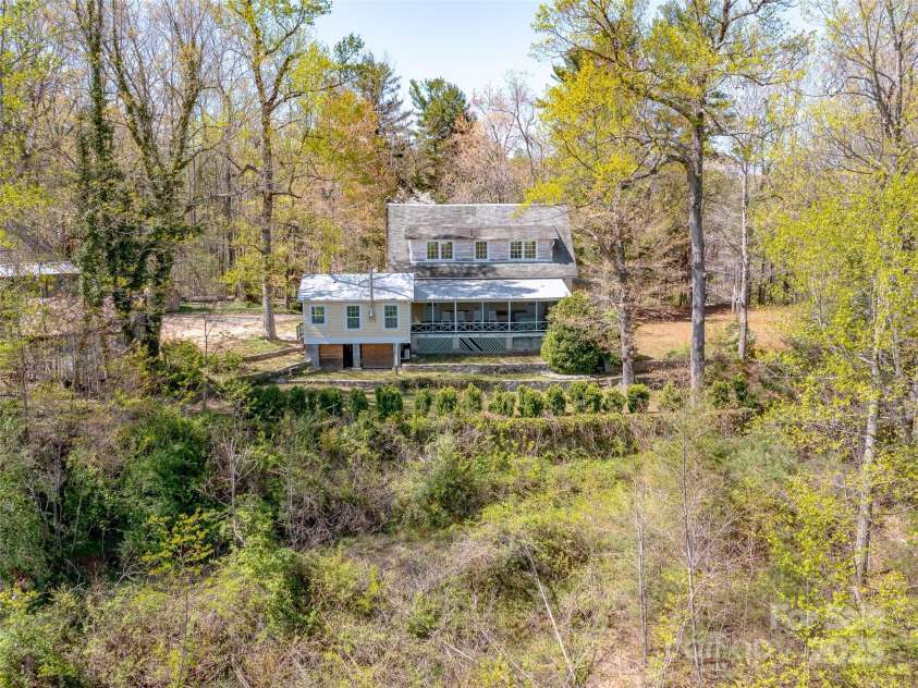 443 Shand Street, Saluda, NC 28773.  MLS# CAR4247244, YatesRealty ID 8346. Rear view of home